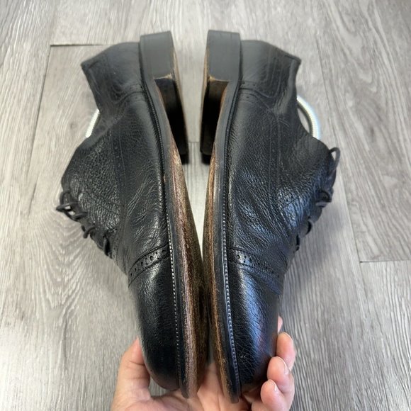 Carlo Martino Oxfords Black Shoes Men\'s Sz 12  Genuine Leather Italy main image 9